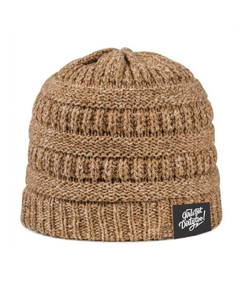 ◇PARTIMENTO◇ [SET] CABLE KNIT BEANIE + MUFFLER_BROWN Classic Cable Knit 3 Piece Warm Comfortable Beanie Hat